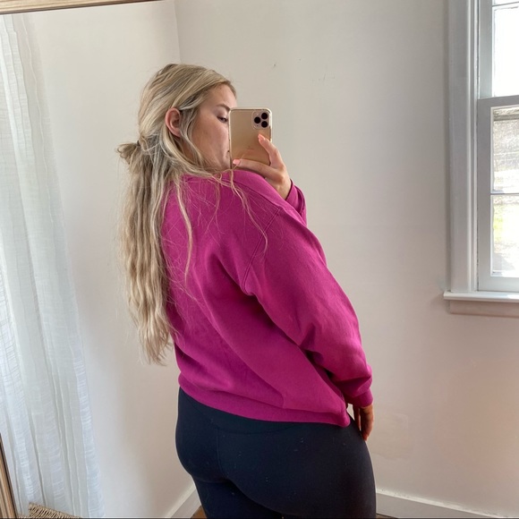 Guess Jeans Vintage Y2K Crewneck Maroon Spellout Sweatshirt Medium - Picture 8 of 9